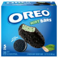 Oreo Frozen Dairy Dessert Bars, Mint, 5 Pack - 5 Each 