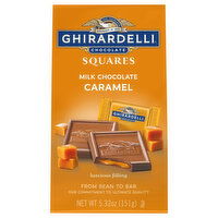 Ghirardelli Milk Chocolate, Caramel, Squares