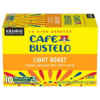 Cafe Bustelo K-Cup Pods Light Roast Coffee - 10 Each