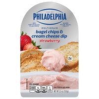 Philadelphia Bagel Chips & Cream Cheese Dip, Multigrain, Strawberry - 2.5 Ounce 