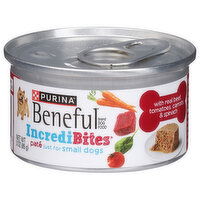 Beneful Dog Food, with Real Beef, Tomatoes, Carrots & Spinach, Pate - 3 Ounce 