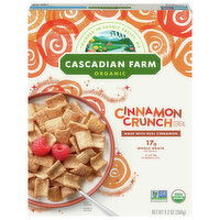 Cascadian Farm Cereal, Cinnamon Crunch - 9.2 Ounce 