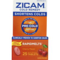 Zicam Cold Remedy, Quick Dissolve Tablets, Cherry Flavor - 25 Each 