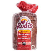 Rudi's Bread, Organic, 100% Whole Wheat, Honey Sweet - 22 Ounce 