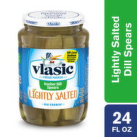 Vlasic Lightly Salted Kosher Dill Pickle Spears - 24 Fluid ounce 