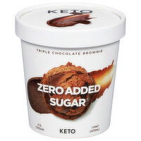 Keto Pint Ice Cream, Triple Chocolate Brownie - 1 Pint 