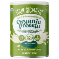 Four Sigmatic Unsweetened Plant-Based Unflavored Protein Powder - 16.9 Ounce