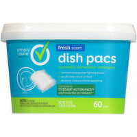 Simply Done Dishwasher Detergent, Automatic, Fresh Scent, Dish Pacs - 60 Each 