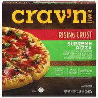 Crav'n Flavor Pizza, Rising Crust, Supreme - 32.7 Ounce 