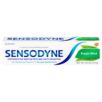 Sensodyne Toothpaste, Fresh Mint - 4 Ounce 