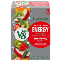 V8 Sparkling Strawberry Kiwi Energy Beverage - 4 Each