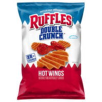 Ruffles Potato Chips, Hot Wings, Double Crunch