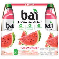 Bai Beverage, Kula Watermelon, Antioxidant, 6 Pack - 6 Each 