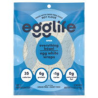 Egglife Egg White Wraps, Everything Bagel - 6 Each 