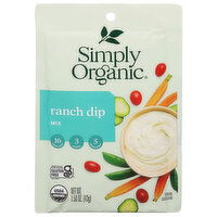 Simply Organic Mix, Ranch Dip - 1.5 Ounce 