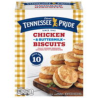 Odom's Tennessee Pride Chicken & Buttermilk Biscuits Snack Size Frozen Breakfast Sandwiches - 10 Each 