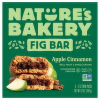 Nature's Bakery Fig Bar, Apple Cinnamon, Twin Packs - 6 Each 