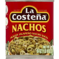 La Costena Jalapeno Nacho Slices, Pickled - 26 Ounce 