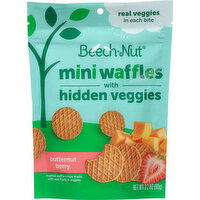 Beech-Nut Waffles with Hidden Veggies, Butternut Berry, Mini - 3.2 Ounce 