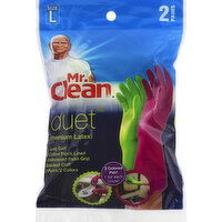 Mr. Clean Gloves, Premium Latex, Large - 2 Each 