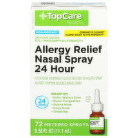 TopCare Allergy Relief, Nasal Spray, 24 Hour - 0.38 Fluid ounce 