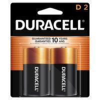 Duracell Batteries, Alkaline, D, 2 Pack