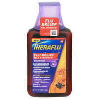 Theraflu Flu Relief, Nighttime, Max Strength, Honey & Elderberry Flavor