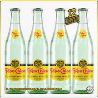 Topo Chico  Sparkling Mineral Water Glass Bottles - 12 Fluid ounce 