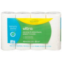 Simply Done Paper Towels, Ultra, Strong & Absorbent, Simple Size Select, 2-Ply