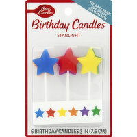 Betty Crocker Birthday Candle, Starlight - 6 Each