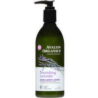 Avalon Organics Nourishing Lavender Hand & Body Lotion - 12 Ounce 