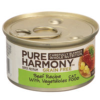 Pure Harmony Grain Free Beef Recipe With Vegetables Pate Cat Food