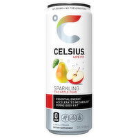 Celsius Energy Drink, Fuji Apple Pear, Sparkling - 12 Fluid ounce 