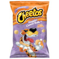 Cheetos Cheese Flavored Snacks, White Cheddar, Hoppin' Cheese Balls - 9 Ounce