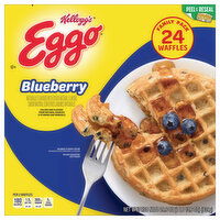 Eggo Waffles, Blueberry, Family Pack - 24 Each 