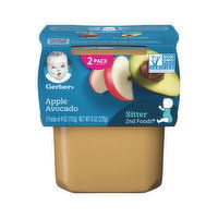 Gerber Baby Food, 2nd Foods, Sitter, Apple Avocado - 2 Each 