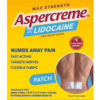 Aspercreme Pain Relief Patch, Max Strength - 5 Each 