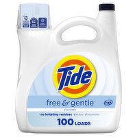 Tide Free & Gentle Liquid Laundry Detergent, 100 Loads - 132 Fluid ounce 