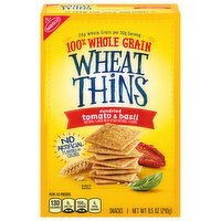 WHEAT THINS Sundried Tomato & Basil Snacks, Whole Grain Wheat Crackers, Snack Crackers