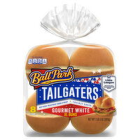 Ball Park Buns, Gourmet White, XL - 8 Each 