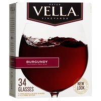 Peter Vella Burgundy Red Wine 5L Box - 5 Litre 