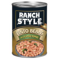 Ranch Style Beans Pinto Beans With Jalapeno Peppers, Canned Beans - 15 Ounce 