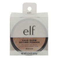 e.l.f. Setting Powder, Halo Glow, Medium - 0.24 Ounce 