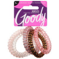 Goody Ponytailers, Jelly Bands, Dentless - 5 Each 