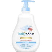 Dove Wash, Hypoallergenic, Rich Moisture - 13 Ounce 