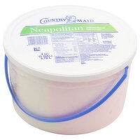 Country Maid Ice Cream, Light, Neapolitan - 4 Quart 