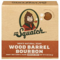 Dr. Squatch Natural Soap, Men's, Wood Barrel Bourbon - 5 Ounce 