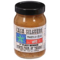 Casa Silguero Salsa, Tomatilla, Hot - 15.5 Ounce 