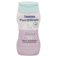 Coppertone Sunscreen, 100% Mineral, Baby, SPF 50 - 6 Fluid ounce 