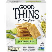 GOOD THINS Good Thins Jalapeño & Lime Corn & Rice Snacks Gluten Free Crackers, 3.5 oz - 3.5 Ounce 